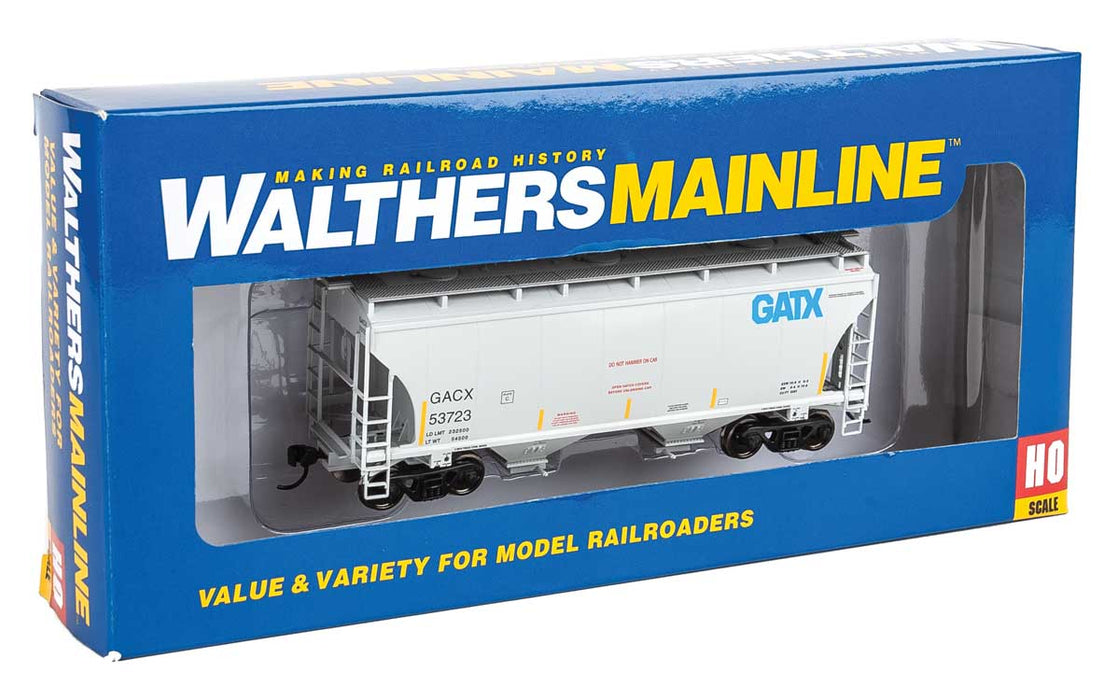 Walthers 910-7553 HO 39' Trinity 3281 2-Bay Covered Hopper GATX/GACX 53723