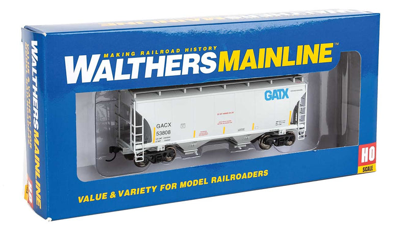 Walthers 910-7555 HO 39' Trinity 3281 2-Bay Covered Hopper GATX/GACX 53808