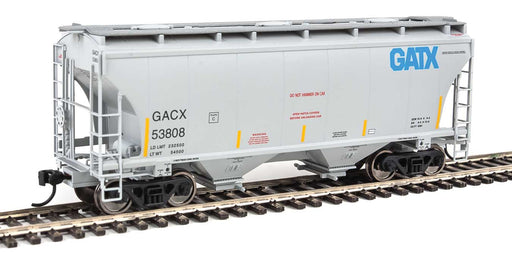 Walthers 910-7555 HO 39' Trinity 3281 2-Bay Covered Hopper GATX/GACX 53808