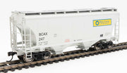 Walthers 910-7567 HO 39' Trinity 3281 2 Bay Covered Hopper Blue Circle Cement BCAX 247