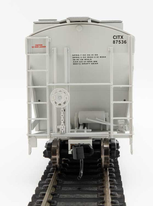 Walthers 910-7569 HO 39' Trinity 3281 2 Bay Covered Hopper CIT Group CITX 87536