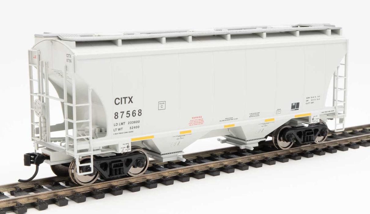 Walthers 910-7571 HO 39' Trinity 3281 2 Bay Covered Hopper CIT Group CITX 87568