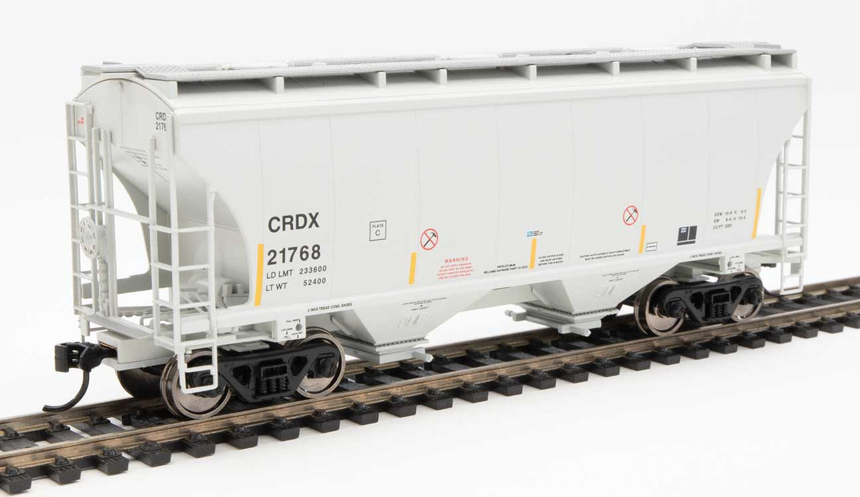 Walthers 910-7574 HO 39' Trinity 3281 2 Bay Covered Hopper CRDX 21768