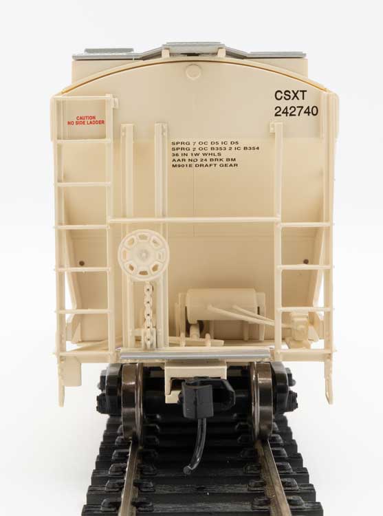 Walthers 910-7580 HO 39' Trinity 3281 2 Bay Covered Hopper Boxcar Logo CSXT 242740