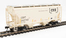 Walthers 910-7580 HO 39' Trinity 3281 2 Bay Covered Hopper Boxcar Logo CSXT 242740