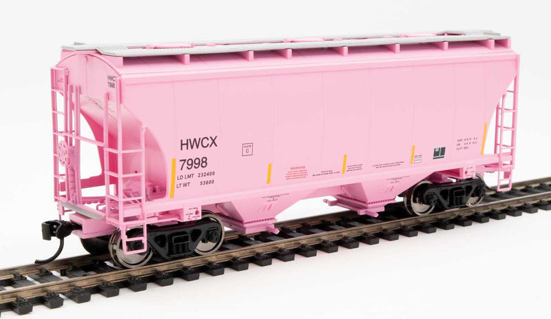 Walthers 910-7584 HO 39' Trinity 3281 2 Bay Covered Hopper Haliburton HWCX 7998