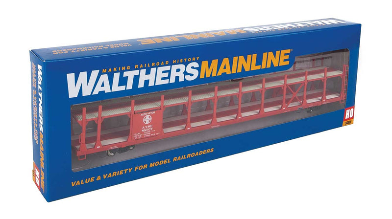 Walthers 910-8001 HO Scale Bi- Level Open Auto Carrier Santa Fe ATSF 88707
