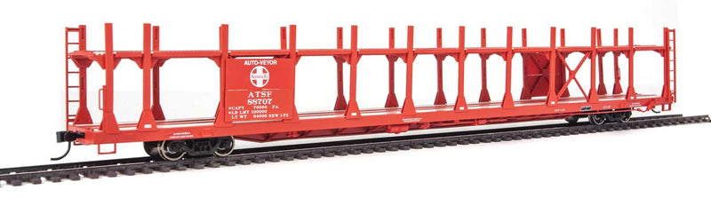 Walthers 910-8001 HO Scale Bi- Level Open Auto Carrier Santa Fe ATSF 88707
