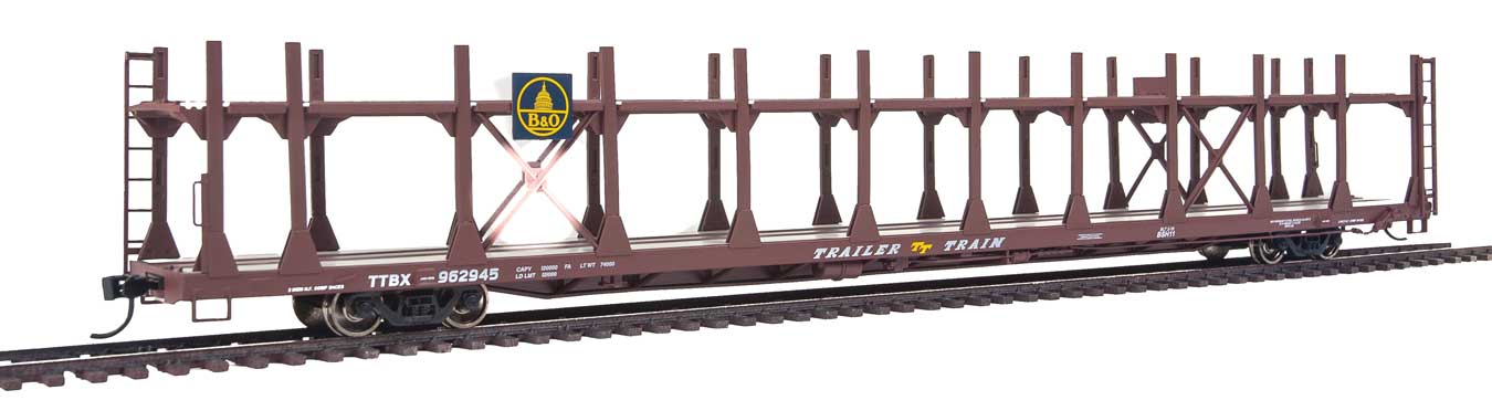 Walthers 910-8007 HO Scale Bi- Level Open Auto Carrier Baltimore & Ohio B&O 962945