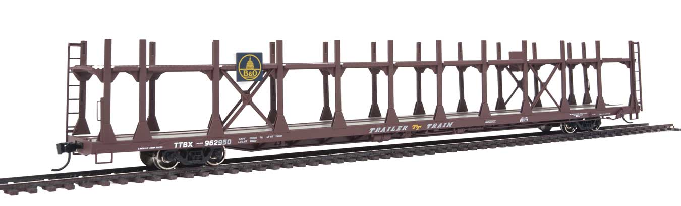 Walthers 910-8008 HO Scale Bi- Level Open Auto Carrier Baltimore & Ohio B&O 962950