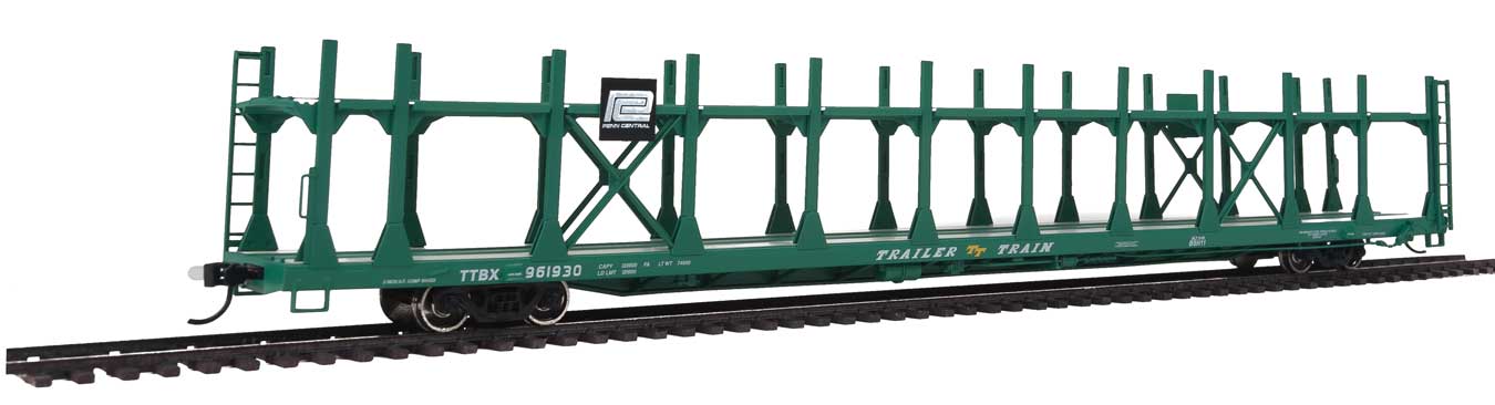 Walthers 910-8019 HO Scale Bi- Level Open Auto Carrier Penn Central PC 961930