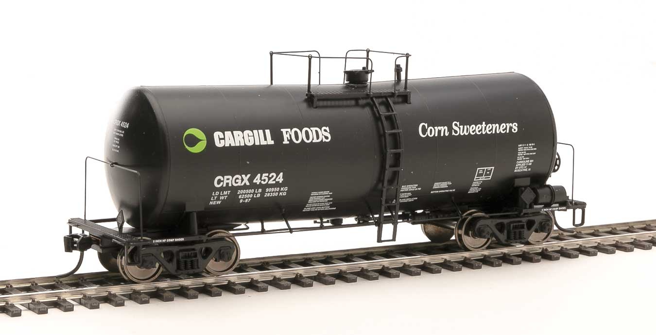 Walthers 920-100145 HO Scale 16,000 Gallon Funnel Flow Tank Car Cargill Corn Sweetener CRGX 4524