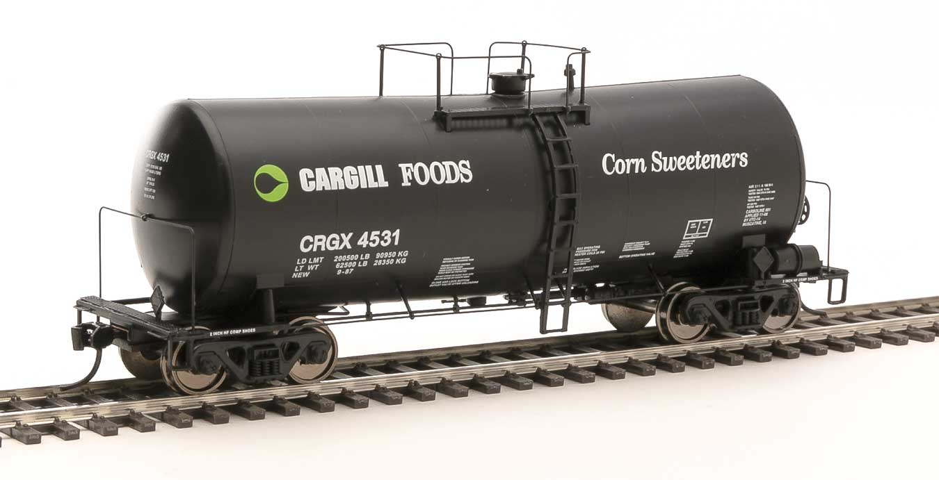 Walthers 920-100146 HO Scale 16,000 Gallon Funnel Flow Tank Car Cargill Corn Sweetener CRGX 4531