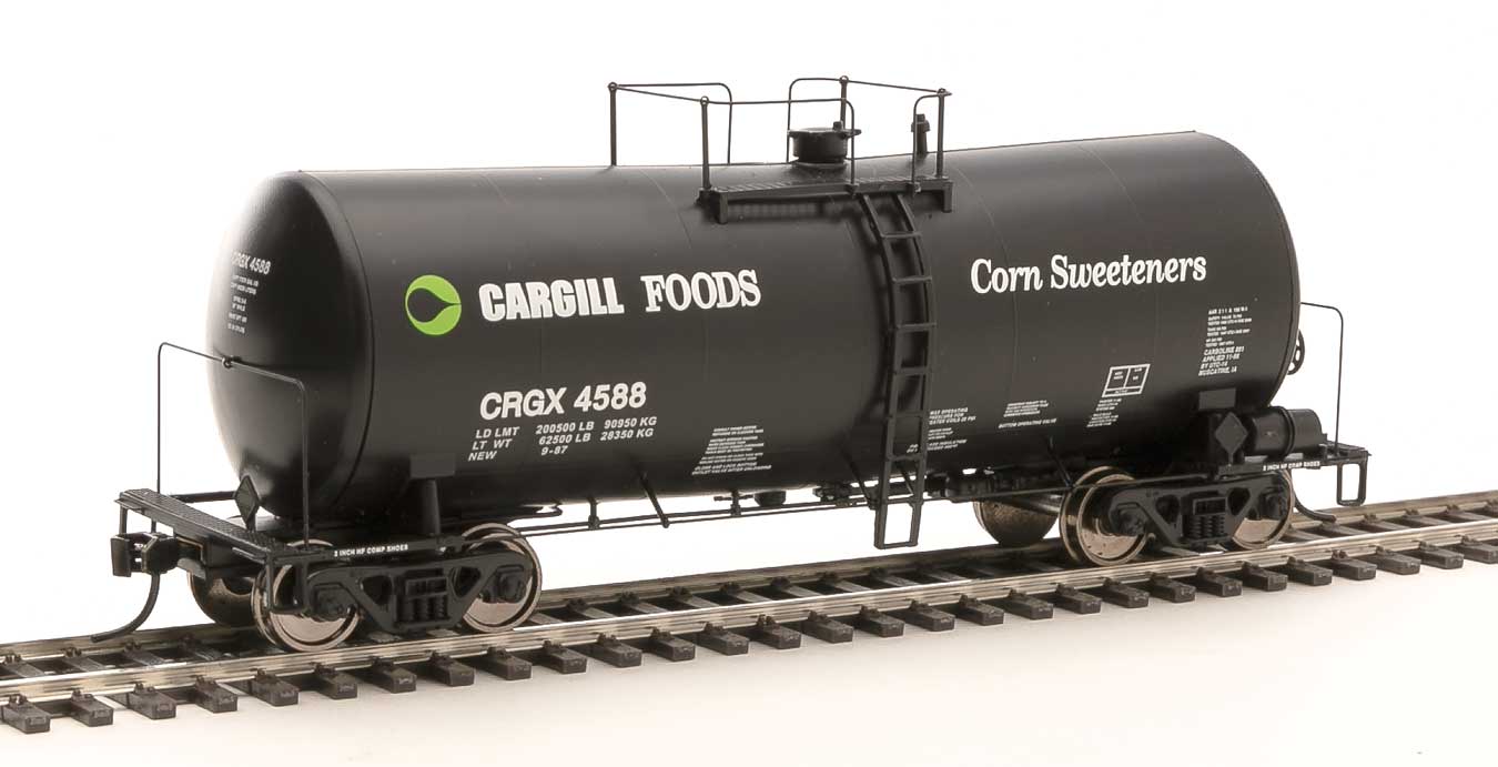 Walthers 920-100148 HO Scale 16,000 Gallon Funnel Flow Tank Car Cargill Corn Sweetener CRGX 4588