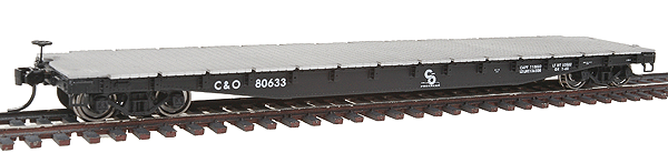 Walthers 920-104101 HO Scale 53' AAR Flatcar Chesapeake & Ohio C&O 80633 - NOS