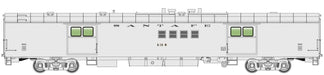 Walthers 920-827 HO Scale Santa Fe Denver Connection 3 Car Deluxe Edition Consist