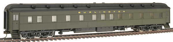 Walthers 932-10403 HO Scale Pullman Heavyweight 6-3 Sleeper CB&Q - NOS