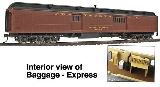 Walthers 932-10504 HO Scale Heavyweight ACF 70' Baggage Car PRR - NOS