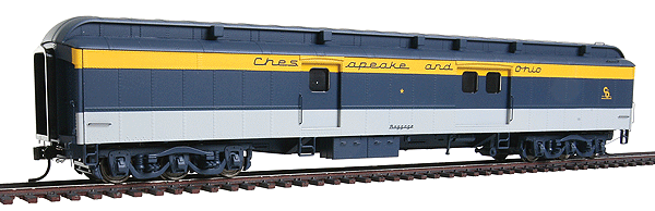 Walthers 932-10522 HO Scale 70' ACF  Heavyweight Baggage Car Chesapeake & Ohio - NOS