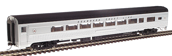 Walthers 932-16422 HO Scale 85' Budd Lounge Seaboard Coast Line SCL - NOS
