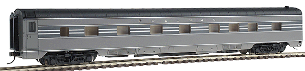 Walthers 932-16707 HO Scale Pullman 64 Seat Coach 2-Tone Gray 1938 NYC - NOS