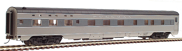 Walthers 932-16721 HO Scale Pullman 6-6-4 Sleeper Pullman 2 Tone Gray - NOS