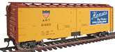 Walthers 932-2587 HO Scale 40' Steel Meat Reefer Kansas ART 91662 - NOS