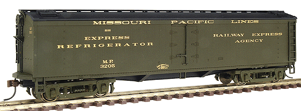 Walthers 932-5475 HO Scale GACX Wood Reefer (Ped Trucks) Missouri Pacific MP 3205 - NOS
