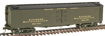 Walthers 932-5493 HO Scale GACX Wood Reefer (GSC Trucks) Railway Express Agency REX 1501 - NOS