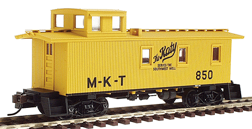 Walthers 932-7509 HO Scale 3 Window Wood Caboose MKT - NOS