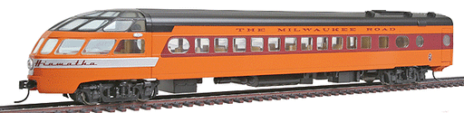 Walthers 932-9206 HO Scale 1955 Hiawatha Skytop Lounge Observation MILW - NOS