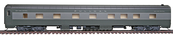 Walthers 932-9311 HO Scale Pullman 4-4-2 Sleeper 2-Tone Gray NYC Brooklyn Bridge 10033 - USED