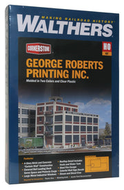 Walthers 933-3046 HO Scale George Roberts Printing Company  Kit