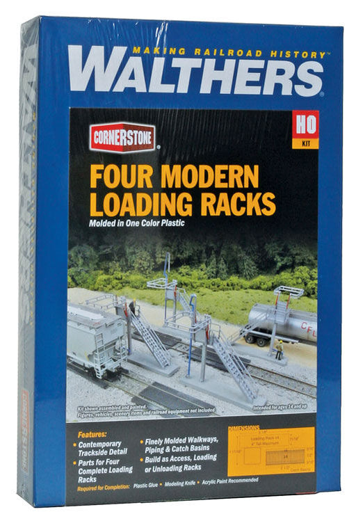 Walthers 933-4037 HO Scale Modern Loading Racks (Transloading) Kit ...