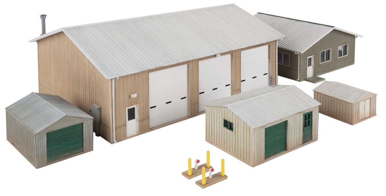 Walthers 933-4122 Vehicle Maintenance Facility Kit