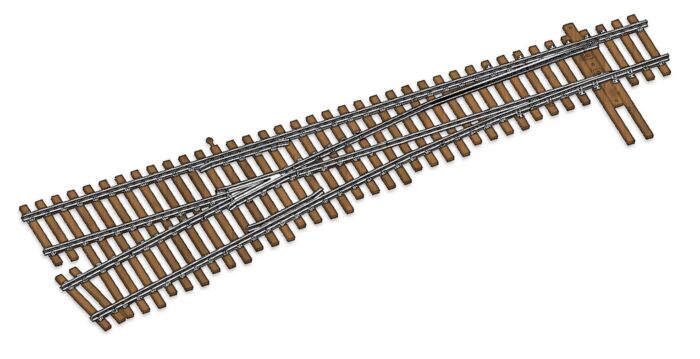 Walthers 948-83017 HO Scale Code 83 #6 Left Hand Turnout
