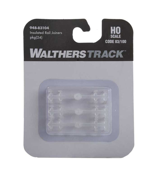Walthers 948-83104 HO Scale Code 83 or Code 100 Insulated Rail Joiners 24