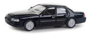 Walthers 949-12022 HO Scale Black Ford Crown Victoria Interceptor with Police Agency Decals 