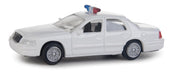 Walthers 949-12024 HO Scale White Ford Crown Victoria Interceptor with Police Agency Decals 