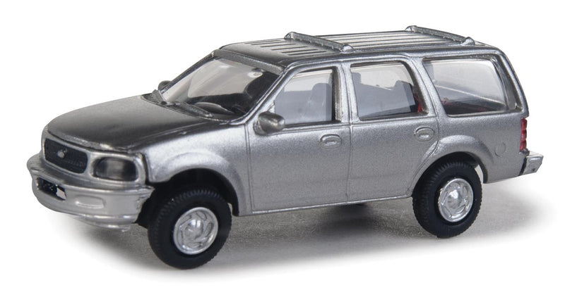 Walthers 949-12043 HO Scale Silver Ford Expedition Special Service Vehicle with Police Decals 