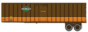 Walthers 949-2601 HO Scale Flexi-Van 40' Strick Trailer Illinois Central "US Mail" IC 2-Pack