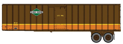 Walthers 949-2601 HO Scale Flexi-Van 40' Strick Trailer Illinois Central "US Mail" IC 2-Pack