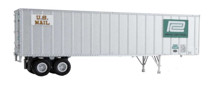 Walthers 949-2610 HO Scale Flexi-Van 40' Strick Trailer Penn Central "US MAIL" PC 2-Pack