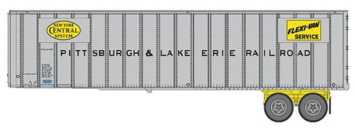 Walthers 949-2611 HO Scale Flexi-Van 40' Strick Trailer NYC/P&LE 2-Pack