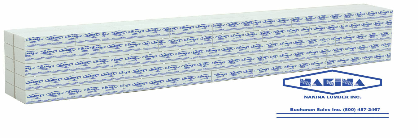 Walthers 949-3164 HO Lumber Load for 72' Centerbeam Flatcar Nakina Lumber