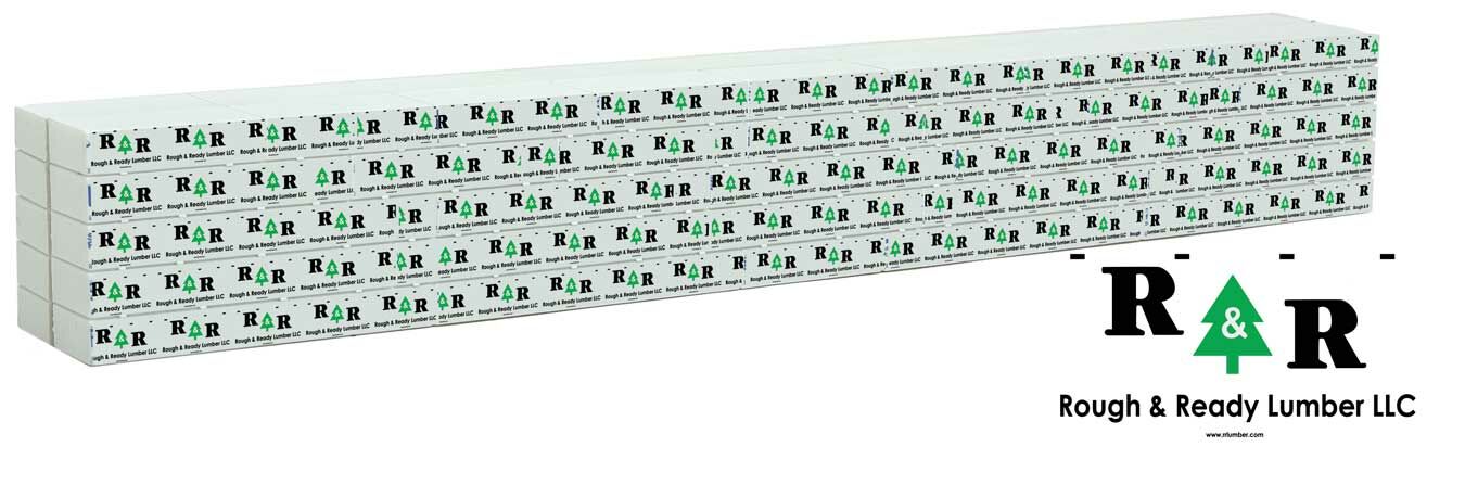 Walthers 949-3166 HO Lumber Load for 72' Centerbeam Flatcar Rough & Ready