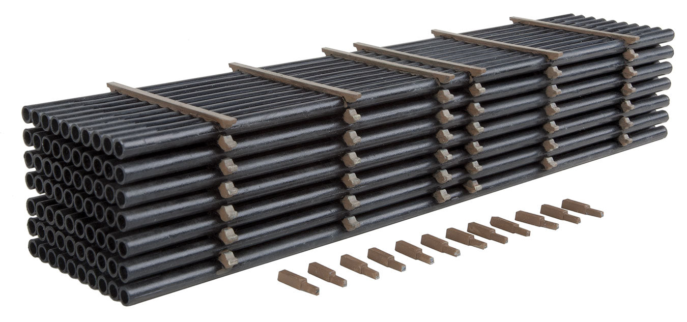 Walthers 949-3250 HO Scale Pipe Load for 910-5800 Series Bulkhead Flatcar