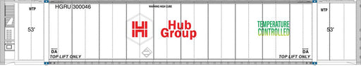 Walthers 949-8705 HO 53' Reefer Container Hub Group HGRU