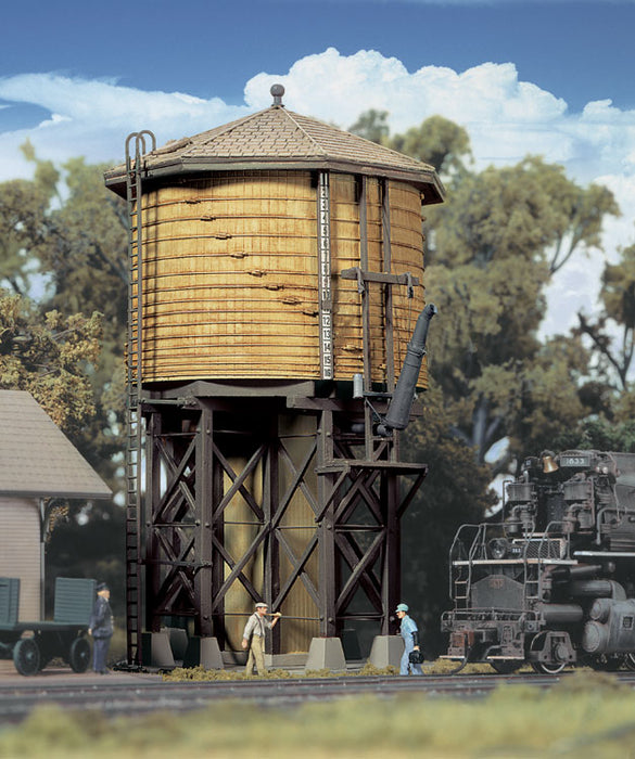 Walthers Cornerstone 933-2813 HO Scale Wood Water Tank Yellow Ochre Built-Up