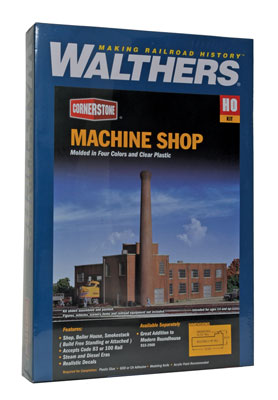 Walthers Cornerstone 933-2902 HO Scale Machine Shop Structure Kit